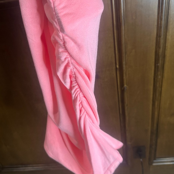 NWT SIZE L/3 Sundry Pink Ruched Pencil Skirt Knee-Length Casual - Picture 4 of 7